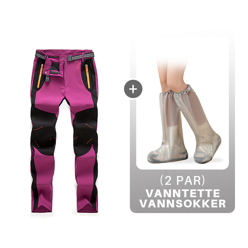 Vindtett vanntett, varm, elastisk midje turbukse-43