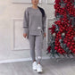Nyhet! Casual sweatshirt-leggingssett for kvinner – Komfort og stil i ett sett ✨👚🌸
