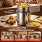 🍳✨ Commercial grade 304 stainless steel multi-function fryer (Frying, Frying, Toasting) 🍟🍤