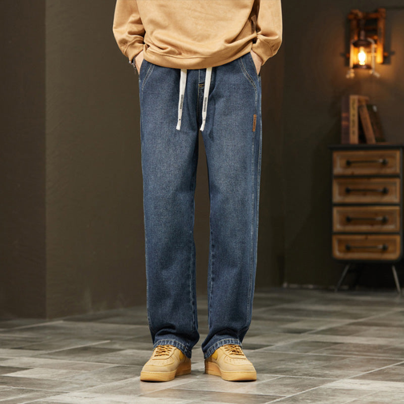 💥⏳HOT SALE🎁Løse, rette jeans for menn👖💥-14