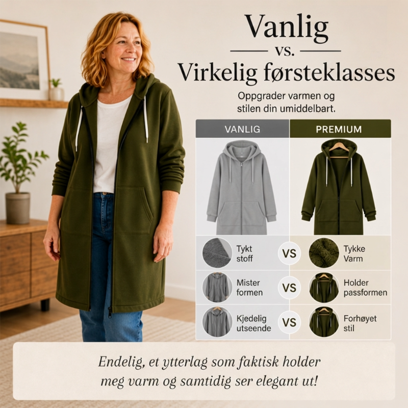 🔥✨Fleece-hettegensere med glidelås for damer-1