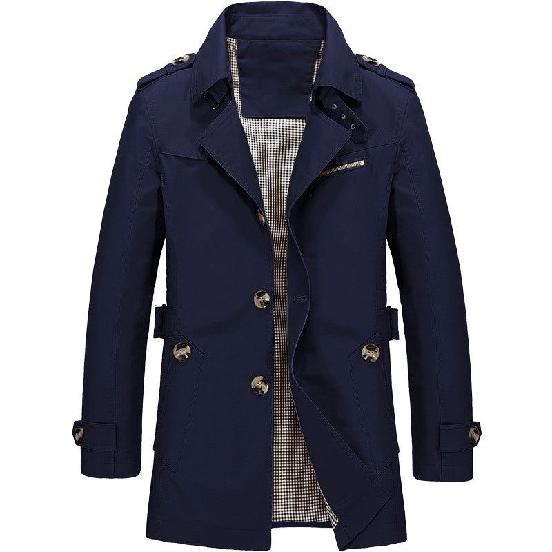 🔥Siste dag med 50 % avslag🔥Trenchcoat for menn-7