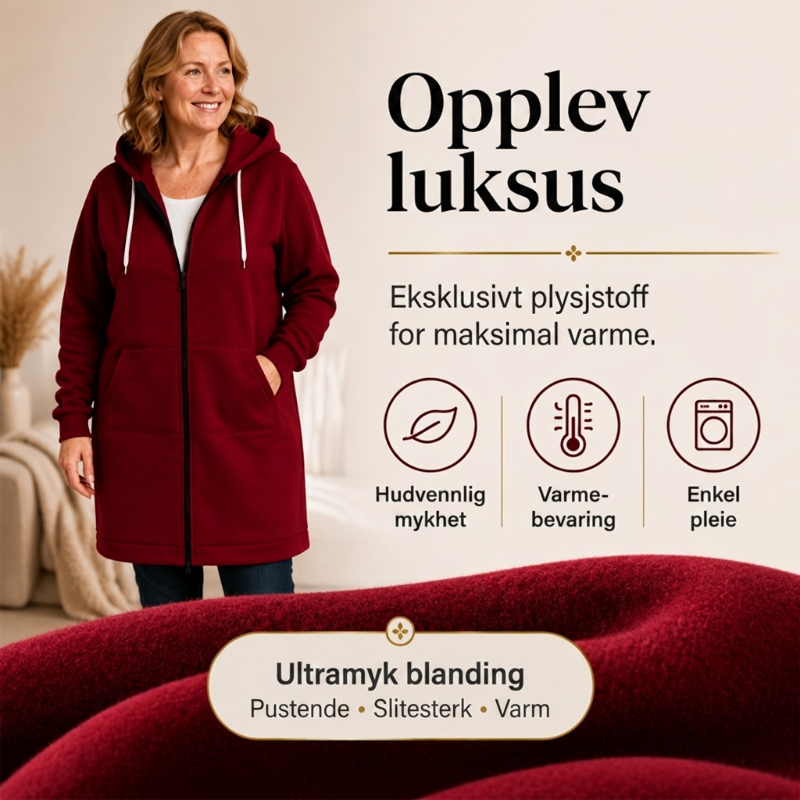 🔥✨Fleece-hettegensere med glidelås for damer-2