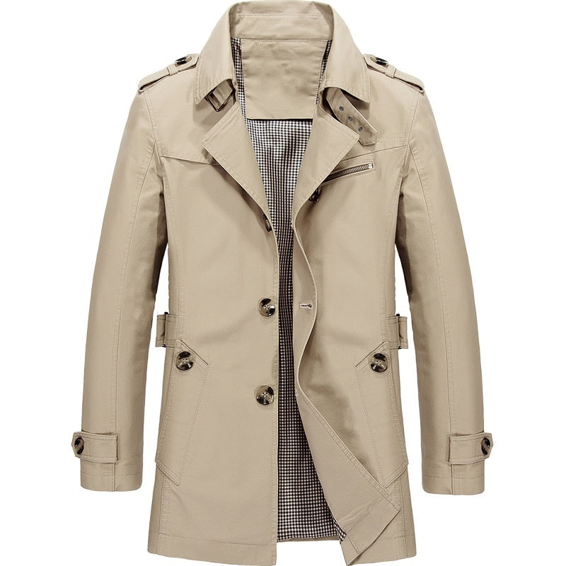 🔥Siste dag med 50 % avslag🔥Trenchcoat for menn-9