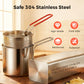 🍳✨ Commercial grade 304 stainless steel multi-function fryer (Frying, Frying, Toasting) 🍟🍤