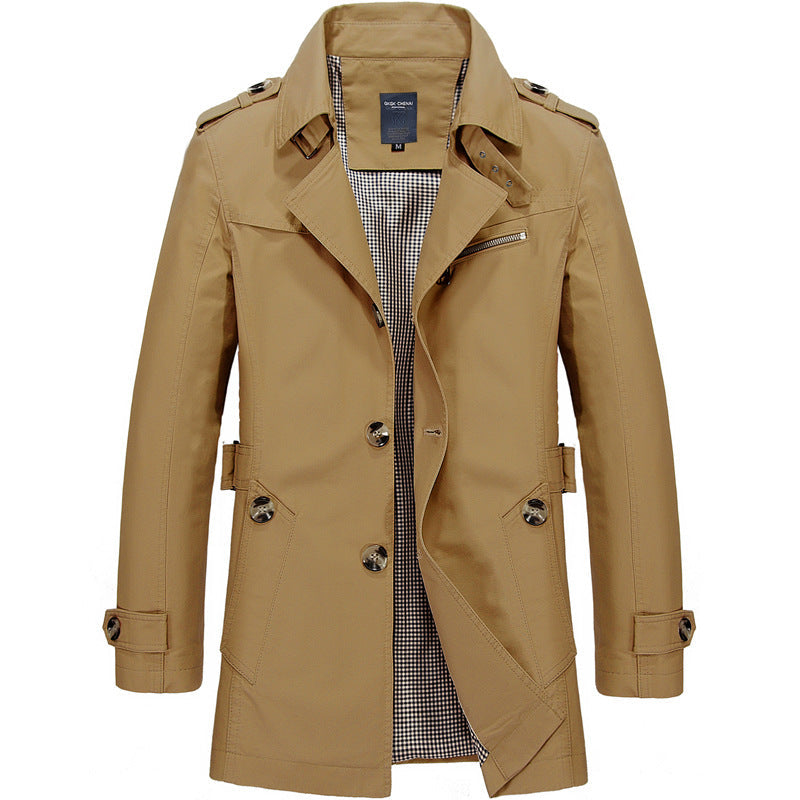 🔥Siste dag med 50 % avslag🔥Trenchcoat for menn-10