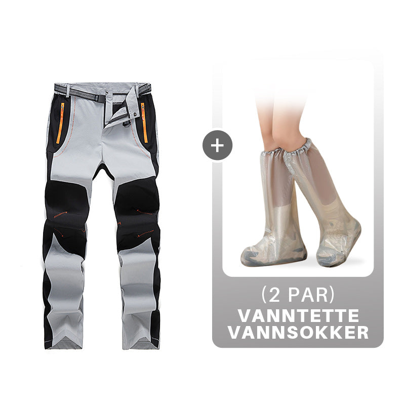 Vindtett vanntett, varm, elastisk midje turbukse-38