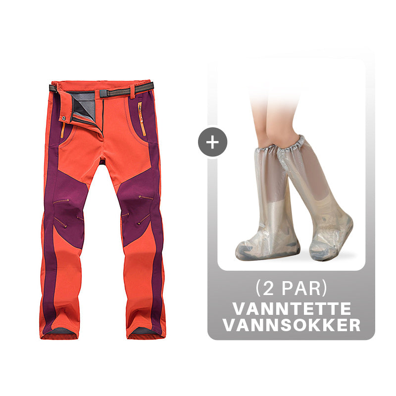 Vindtett vanntett, varm, elastisk midje turbukse-39