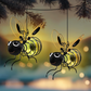 🎁🐝 Висяща слънчева лампа за външно осветление във формата на пчела – Включва се автоматично, не е необходим захранващ кабел – Плащане при доставка 🌸✅
