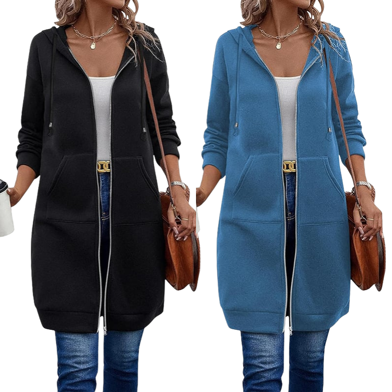 🔥✨Fleece-hettegensere med glidelås for damer-21