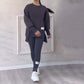 Nyhet! Casual sweatshirt-leggingssett for kvinner – Komfort og stil i ett sett ✨👚🌸