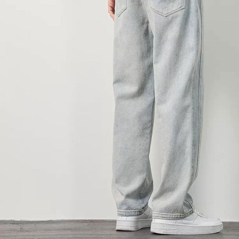 💥⏳HOT SALE🎁Løse, rette jeans for menn👖💥-5