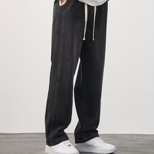 💥⏳HOT SALE🎁Løse, rette jeans for menn👖💥-2