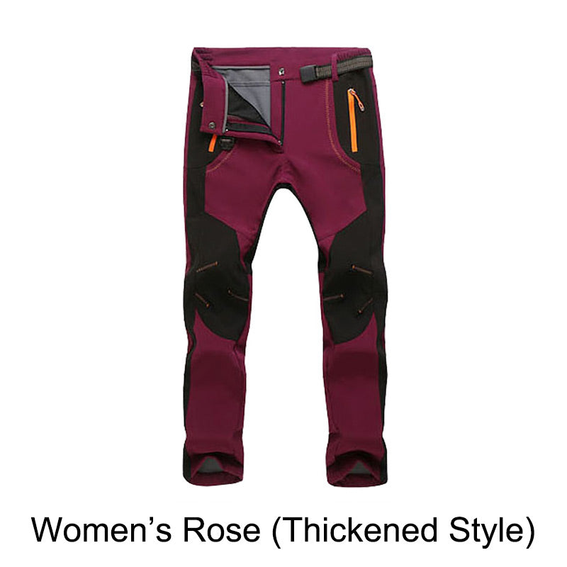 Vindtett vanntett, varm, elastisk midje turbukse-31