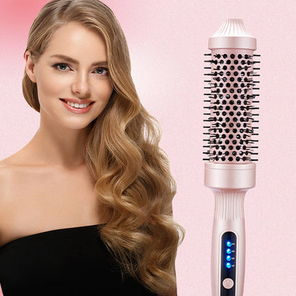 ⏳⚡💨 2-in-1 Volumizing Curling Brush – Tames Frizz + Adds Volume at the Roots – Pay on Delivery 🧴🚚💕