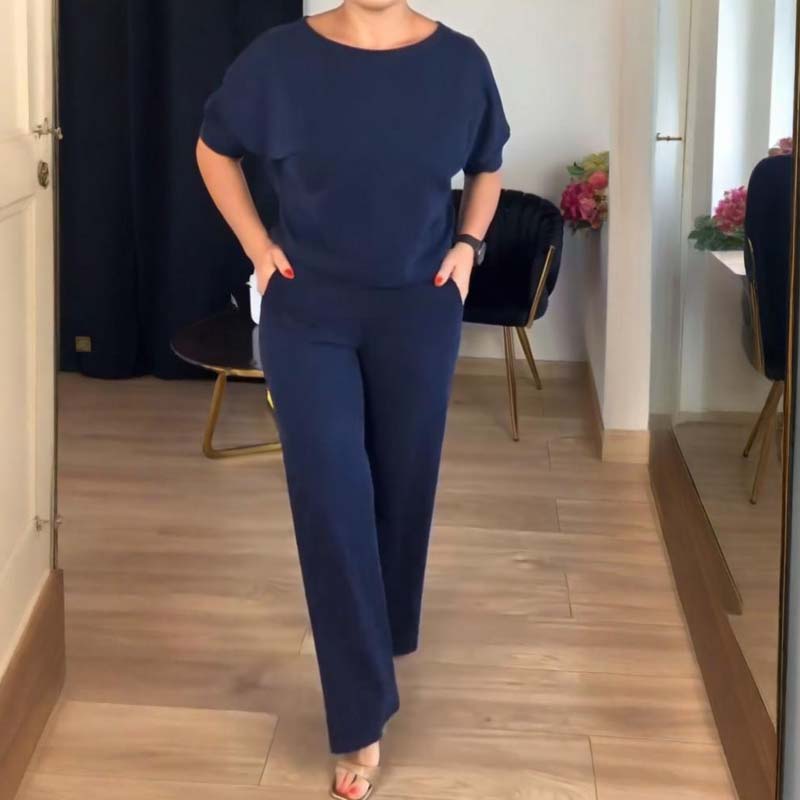 ⏳Tidsbegrenset spesialtilbud⏰Elegant 3-delt sett med lang cardigan, topp og bukse💞-10