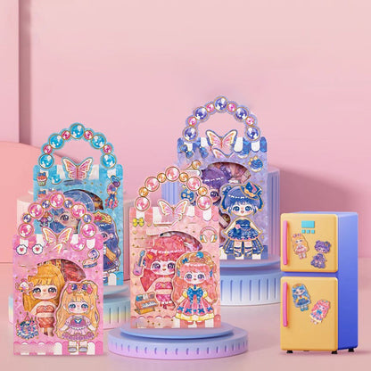 磁石で着せ替えできる子供用ドール