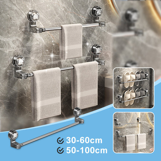 調節可能な吸盤式タオル掛け