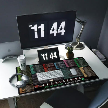 オフィス用 汚れ防止・滑り止め機能付き ショートカットデスクパッド