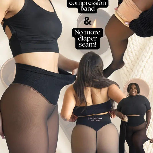 Termiske skulpturtights med kompresjonslinning for dame