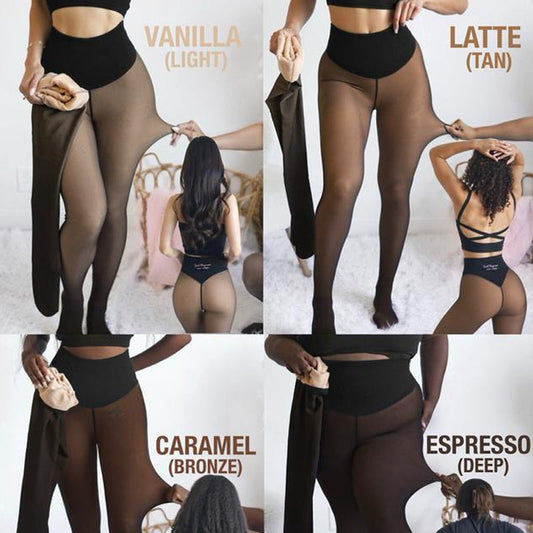 Termiske skulpturtights med kompresjonslinning for dame – Varme, støttende og figursmigerende ✨🔥