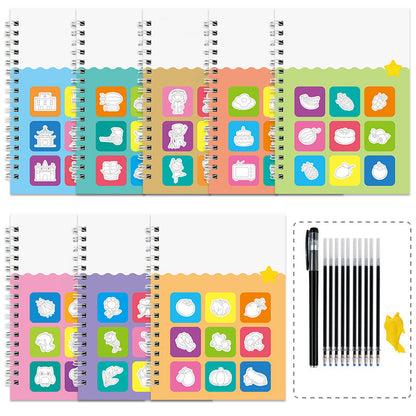 Drawing books with grooves for children