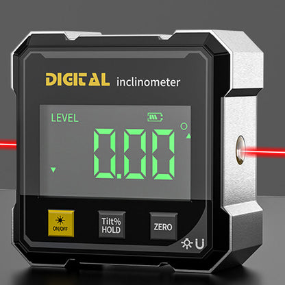 4-Side Magnetic Digital Angle Finder with Laser