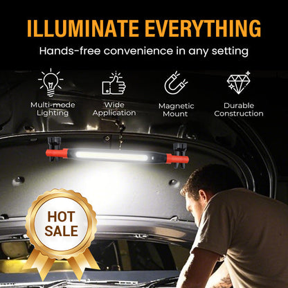 🛠️🚘 Lampă de lucru LED magnetică și reîncărcabilă – Iluminare puternică, fără a fi nevoie să o ții în mână 🔦🧲