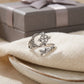 Geometric Cross Hollow Open Ring