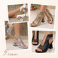 🏖️👠Elegant women's heeled sandals with open toes – Slender legs, comfortable walking👡