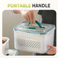 🥗💧 2-in-1 Drain & Storage Container | Wash & Drain + Airtight Storage – Pay on Delivery ✅