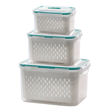 🥗💧 2-in-1 Drain & Storage Container | Wash & Drain + Airtight Storage – Pay on Delivery ✅