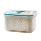 🥗💧 2-in-1 Drain & Storage Container | Wash & Drain + Airtight Storage – Pay on Delivery ✅
