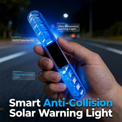 ☀️💡 Solárne LED výstražné svetlo proti kolízii – automatický svetelný senzor – platba na dobierku 🚨✅