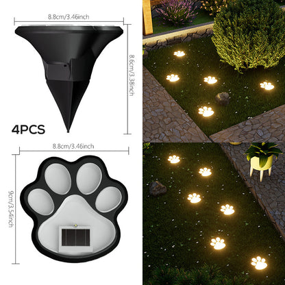 🐾☀️ Solar-Powered Paw Print Garden Lights – Waterproof and Durable – Pay on Delivery ✨✅
