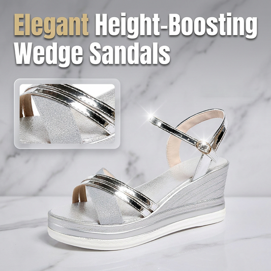 👡🌬️ Women's Open-Toe Ankle-Strap Wedge Sandals – Height-Enhancing & Comfortable – Pay on Delivery ✨✅