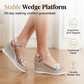 👡🌬️ Women's Open-Toe Ankle-Strap Wedge Sandals – Height-Enhancing & Comfortable – Pay on Delivery ✨✅