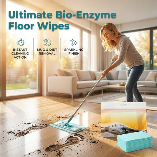 🧹🌿 Bio-enzyme Floor Cleaning Wipes – No-Rinse, Quick-Drying – Pay on Delivery ✨✅