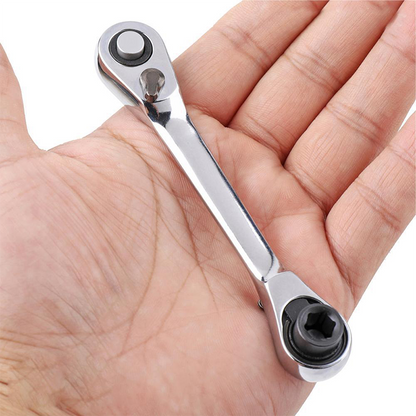 🔧🔄 Kompaktni reverzibilni ragljasti ključ – ergonomski, nedrseč ročaj – plačilo po povzetju ✅