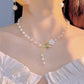 🌹✨Rose Pearl Necklace – Romantic & Adjustable – Cash on Delivery ✅