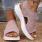 👡🌬️ Women's Breathable Knit Platform Sandals – Lightweight and Soft – Pay on Delivery ✨✅