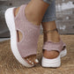 👡🌬️ Women's Breathable Knit Platform Sandals – Lightweight and Soft – Pay on Delivery ✨✅