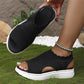 👡🌬️ Women's Breathable Knit Platform Sandals – Lightweight and Soft – Pay on Delivery ✨✅
