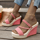 👡🔥 Women's High-Heeled Wedge Sandals – Add Height, Flatter Your Figure, Comfortable and Non-Slip – Pay on Delivery ✨✅
