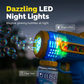 🎉🔫 Porous Glow Bubble Gun | Press to release bubbles, colorful lights – Pay on delivery ✨✅