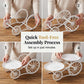 🍰✨ Two-Tier Dessert Cart | With Casters, Two-Tier Design – Cash on Delivery ✅