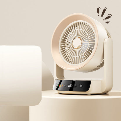 🍃🖥️ Smart LED Display Desk Fan – Smart Digital Display, Ultra-Quiet – Cash on Delivery ✅