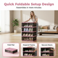 👟🗄️ Foldable, stackable shoe rack – Space-saving and dust-proof – Pay on delivery ✨✅