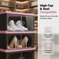 👟🗄️ Foldable, stackable shoe rack – Space-saving and dust-proof – Pay on delivery ✨✅