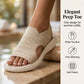 👡🌬️ Women's Breathable Knit Platform Sandals – Lightweight Heel – Pay on Delivery ✨✅